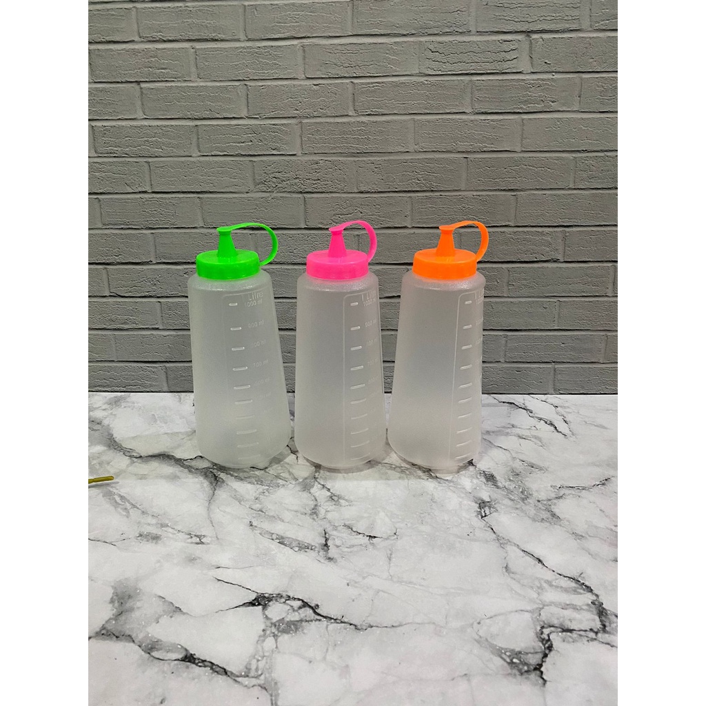 [ TAKUMA ] Botol Kecap 1000mL / Botol Kecap 1 Liter / Botol Tempat Minyak Goreng Plastik / Botol Saos Sambal Mayonais / Mayones 1000 500 300 mL