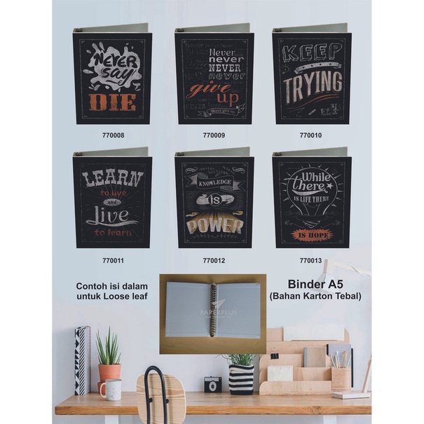 

Binder A5 / Binder Note A5 / Typography / Set 2847
