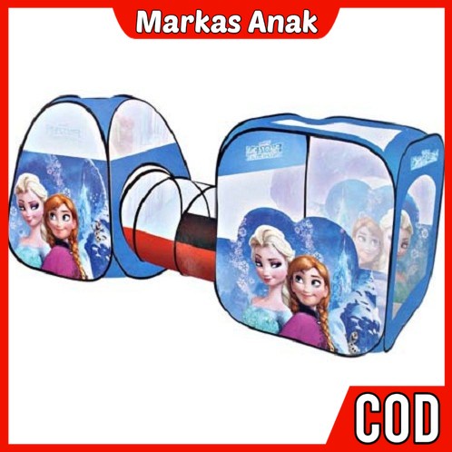 Mainan Anak Anak Umur 3 4 5 6 Tahun Olahraga Outdoor Tenda kemah Camping Kemping Segitiga Terowongan