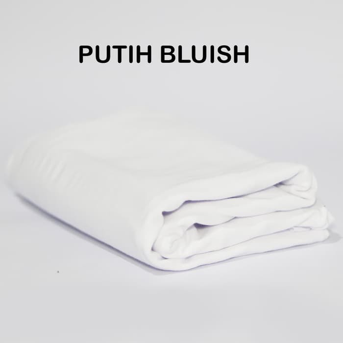 Kain Kaos Lacoste PQ CVC 24S Gramasi 200 -220 Warna Putih