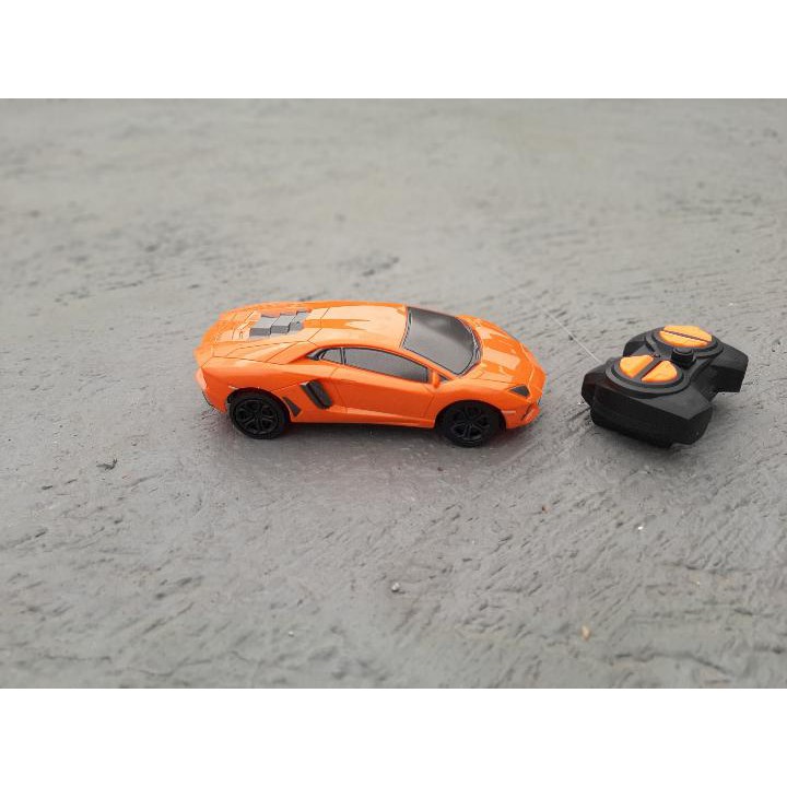 MAINAN MOBIL REMOT LAMBORGHINI RC LAMBORGINI SUPER CAR SPORT REMOTE ORANGE