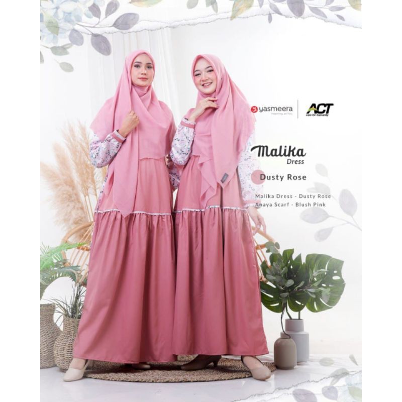 Malika dress nya yasmeera ||dreskekinian||gamisbusui||homeydrees