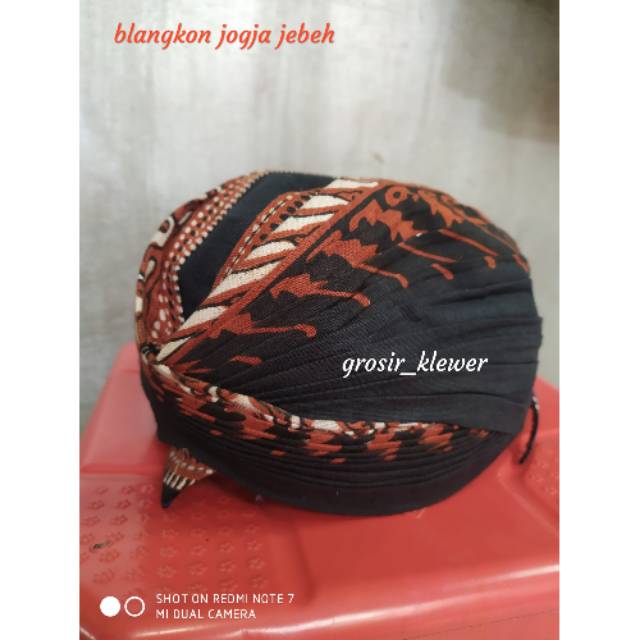 Blangkon jogja lipat jebeh//blangkon jogja motif parang coklat //blangkon jogja jebeh lipat