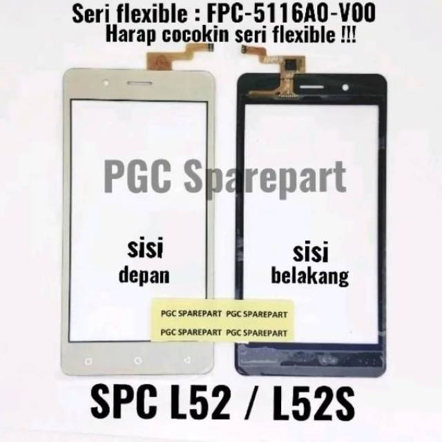 Original Oem Touchscreen Spc L52 Steel L52s Seri Flexible Fpc 5116a0 V00 Ts Layar Sentuh L52 S Shopee Indonesia