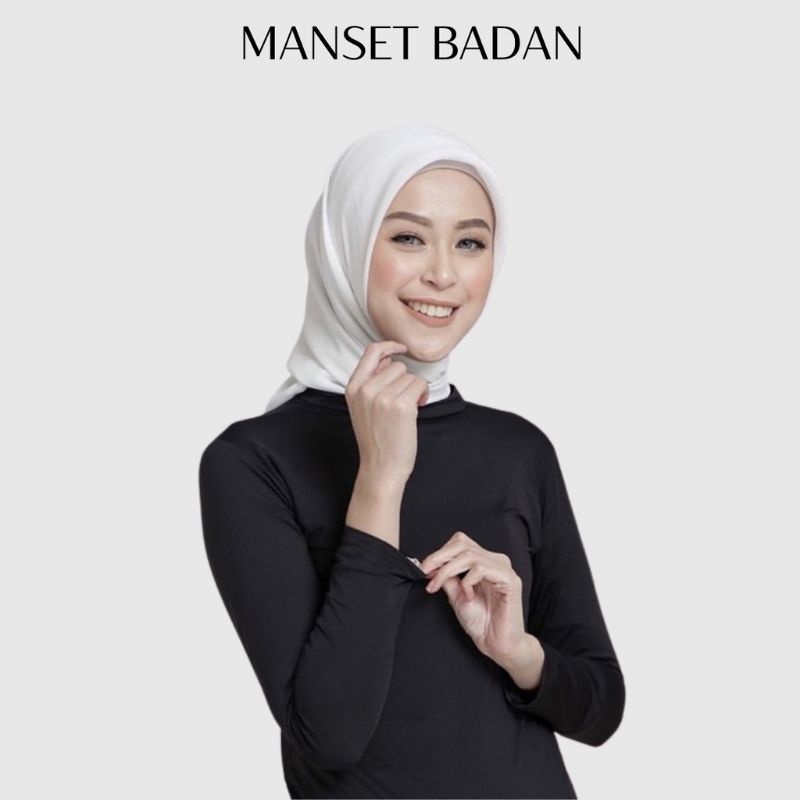 JF Baju Manset Kaos / Manset Baju / Inner Manset Badan Lengan Panjang / Manset Wanita / Manset Hijab Lengan Panjang