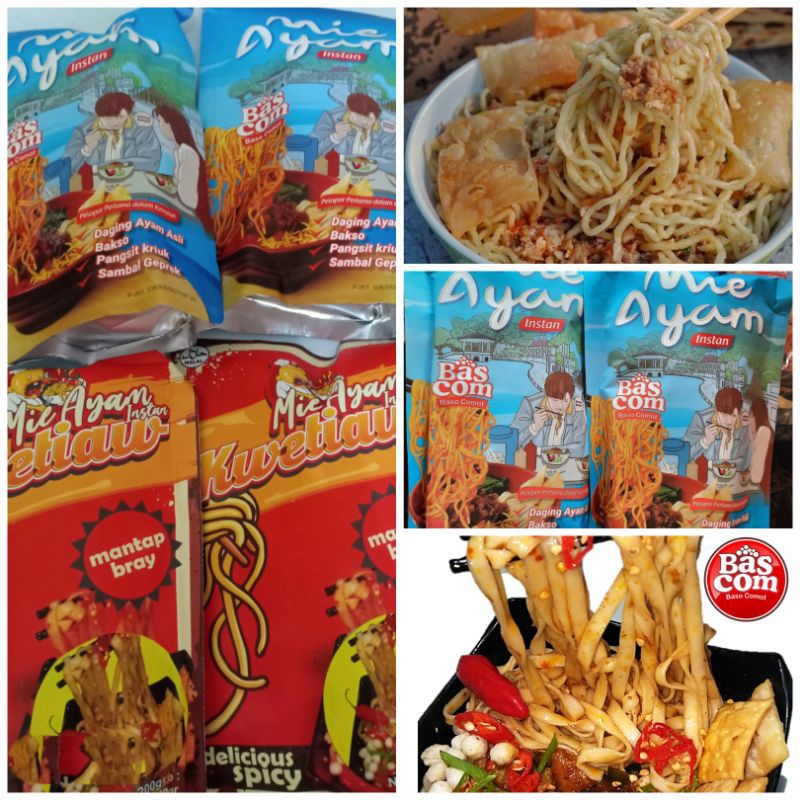 MIE AYAM INSTAN GEPREK BASO PANGSIT MIE AYAM GEPREK BASCOM
