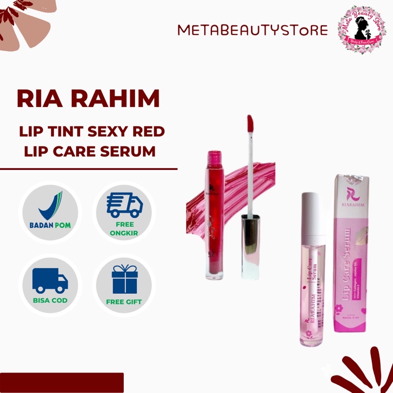 READY Lip Tint, Lip Care Serum by Ria Rahim Lip Tint Sexy Red