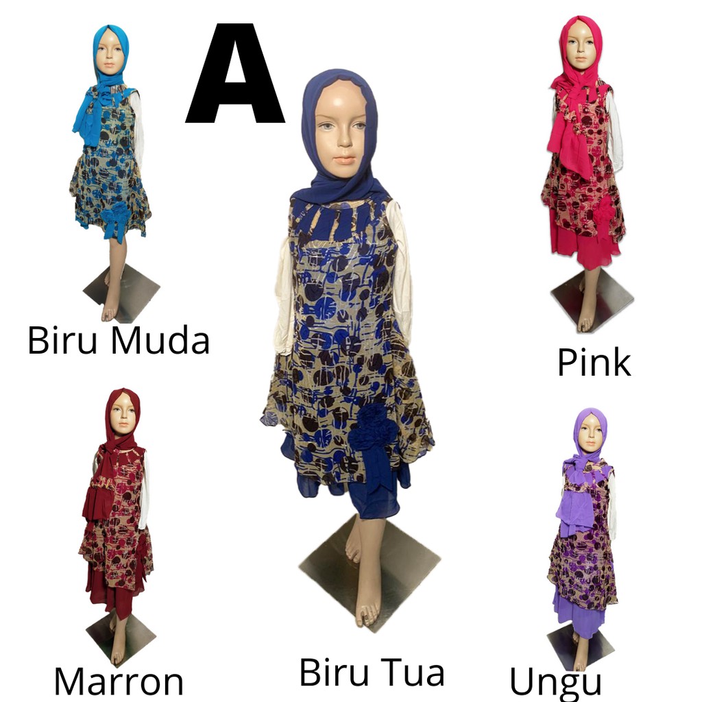 Termurah! Baju Muslim Anak Size 2 Tahun