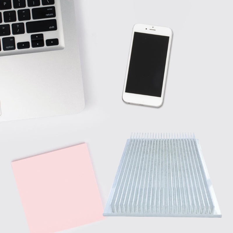 Bt LED Modul Heat Sink Multimedia Peralatan Aluminium Heat Sink CPU Pendingin Sirip 10x1.1x11.6cm/3.94x0.43x4.57inch Tahan Lama