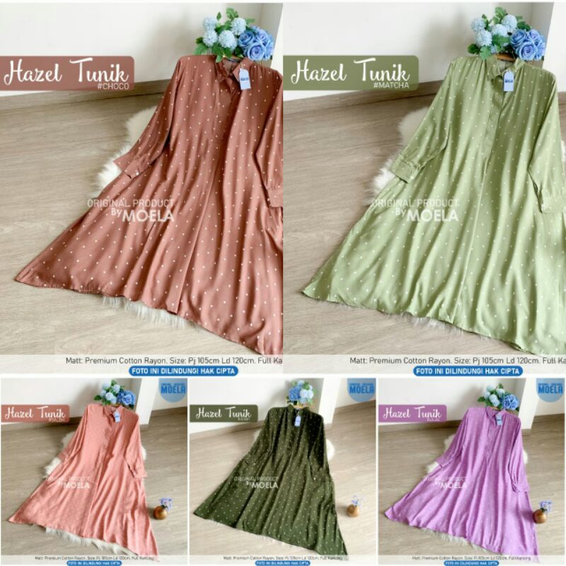 HAZEL TUNIK/ ORI MOELA /TUNIK RAYON