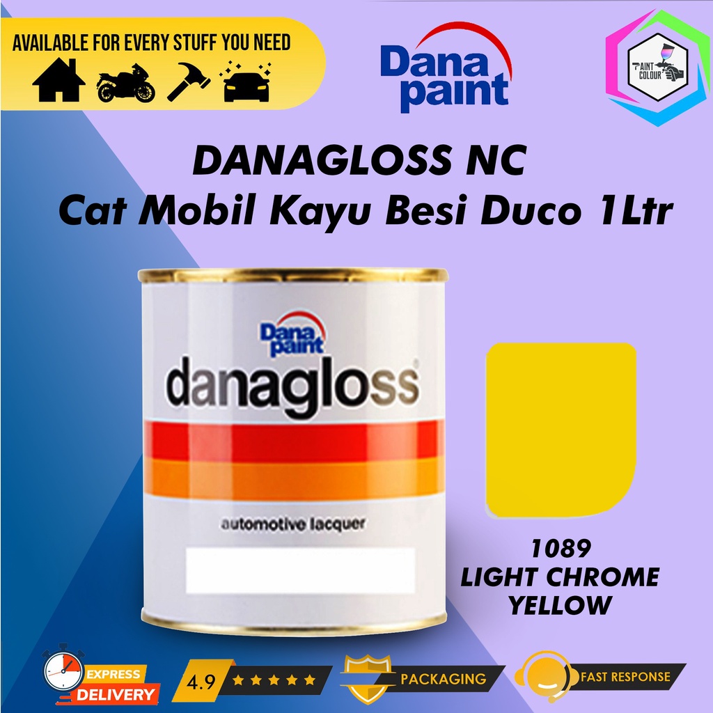 DANAGLOSS NC 1089 LIGHT CHROME YELLOW - Cat Mobil Kayu Besi Duco