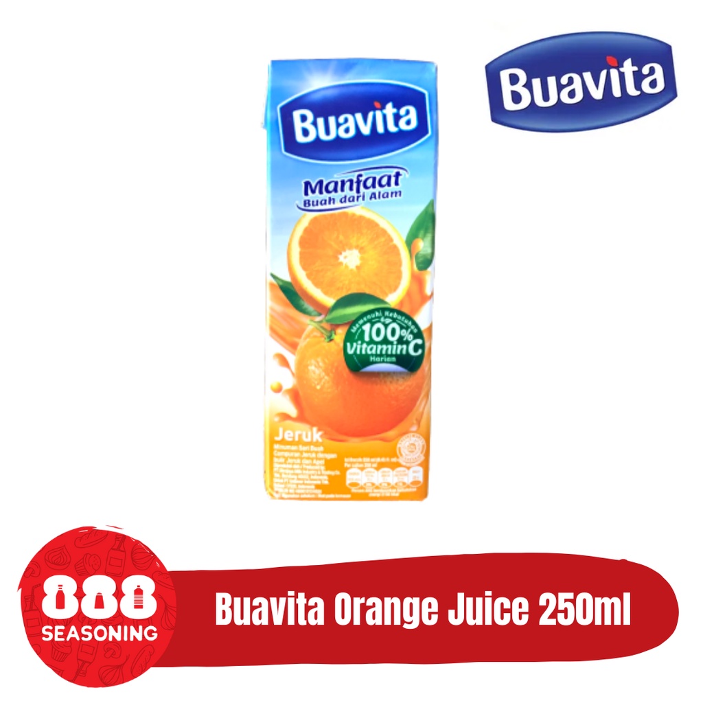 

BUAVITA ORANGE JUICE (Jus Jeruk Sari Buah Asli) 250ml