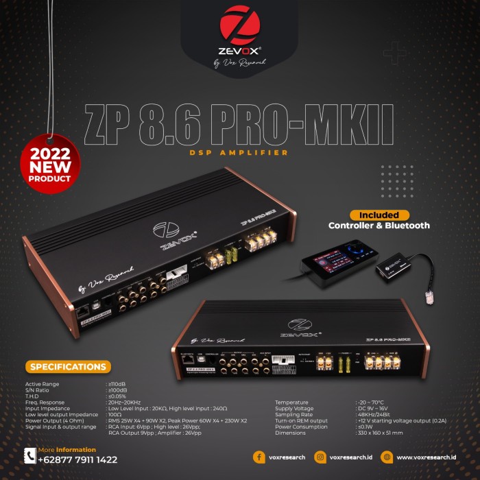 PROCESSOR AMPLIFIER DSP VOX PRO 8.6 AMP SPECIAL PRICE PM