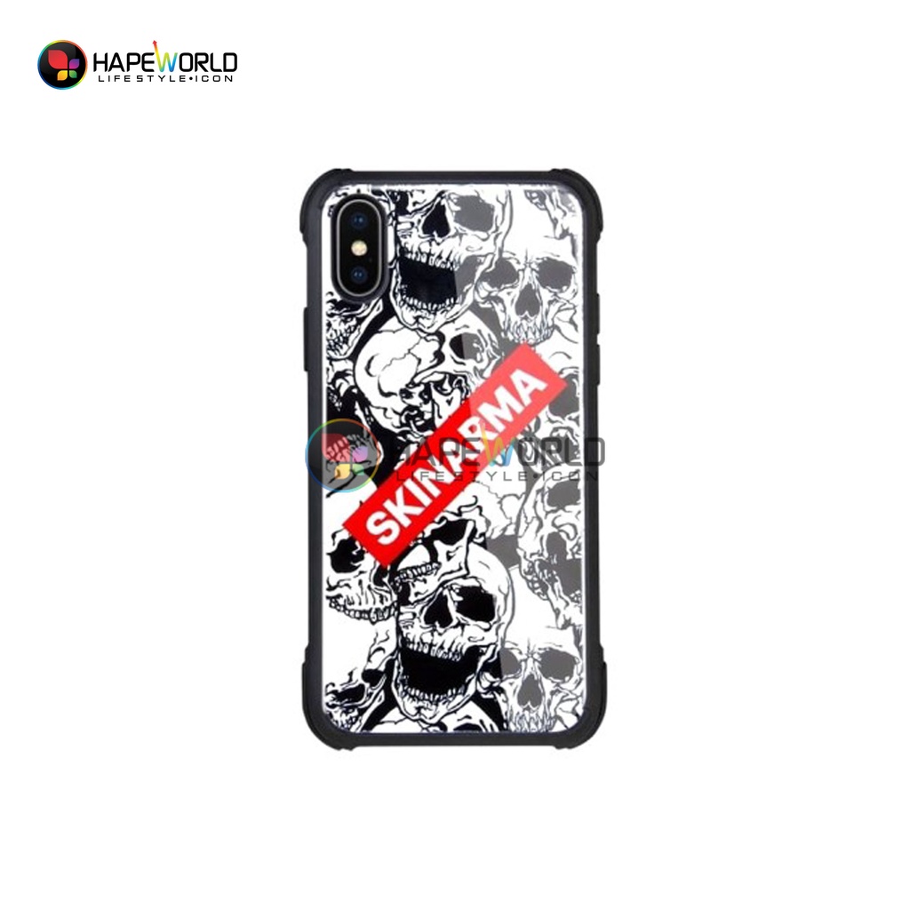 SKINARMA TOGAI CASING IPHONE XS MAX TENGKORAK KEREN GLASS CASE - MONO