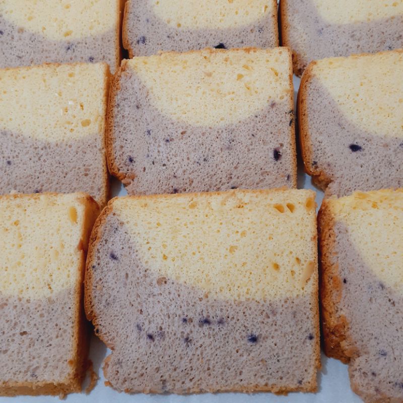 

blueberry cheese chiffon cake