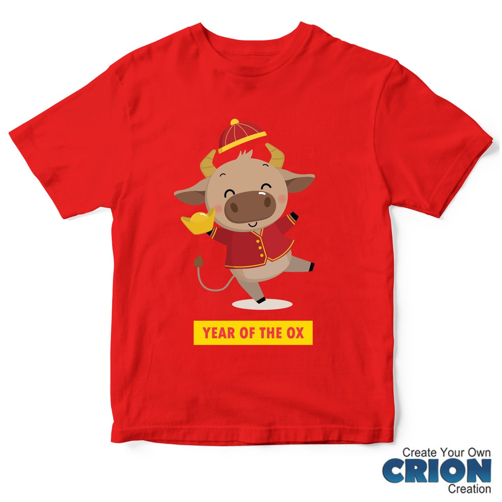 Kaos Imlek Kerbau - Year Of Ox Cute - By Crion