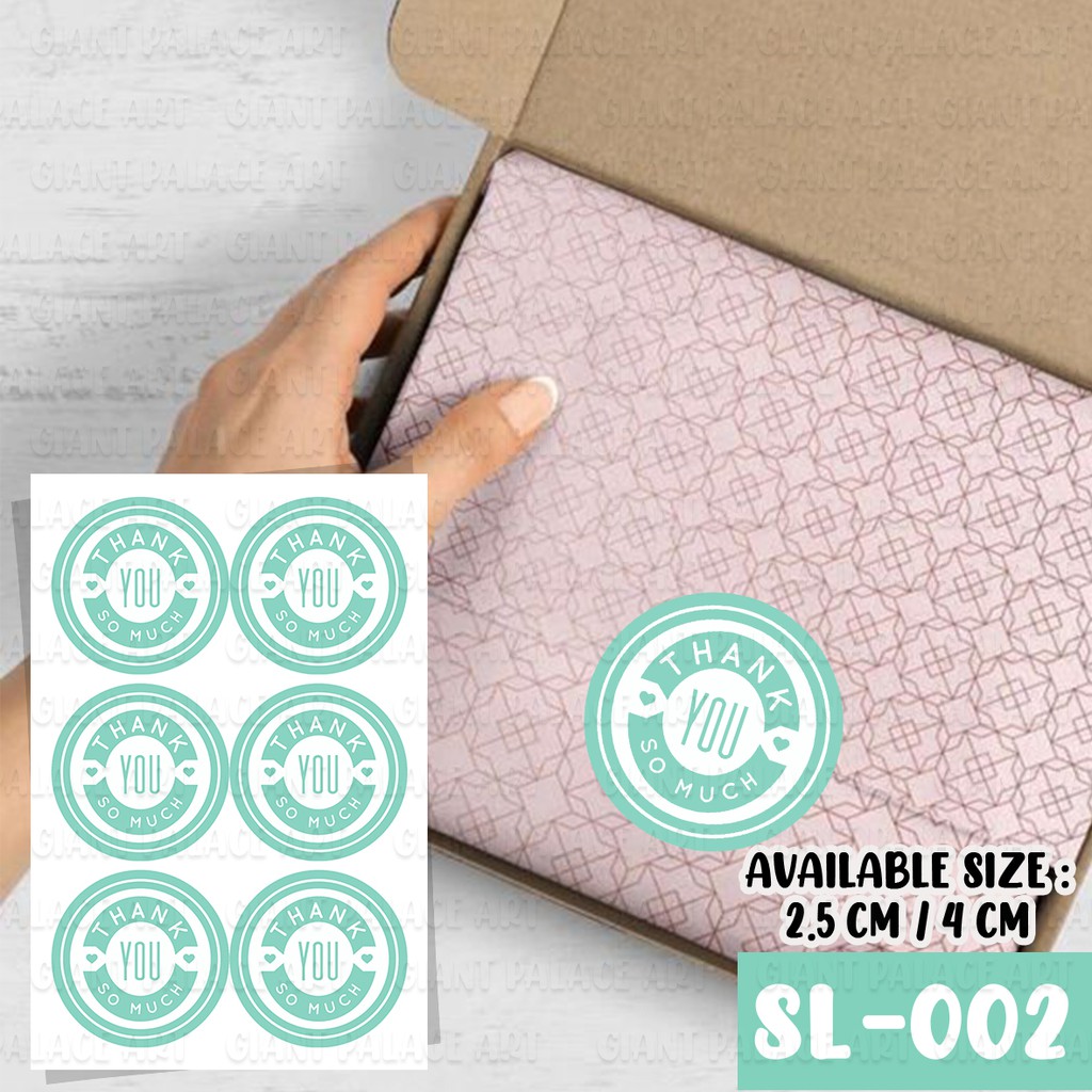 

135 PCS LABEL PRODUK / THANKYOU STICKER / STICKER THANK YOU MURAH SL 002