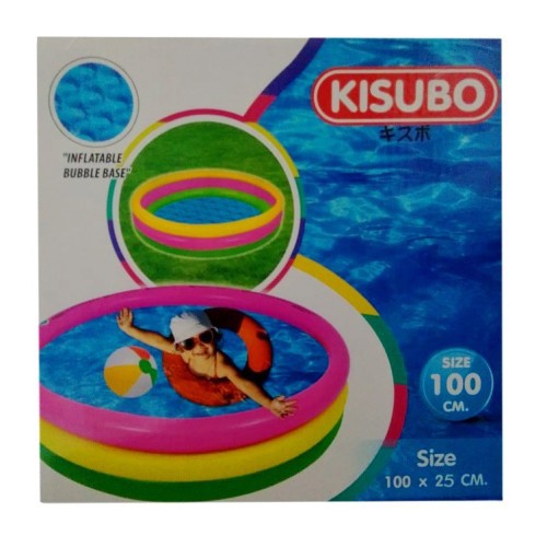 Kolam Renang Kolam KISUBO UK 100x25 cm Alas Gelembung Nyaman (BAHAN VINYL,KOLAM KSB PELANGI 1M)