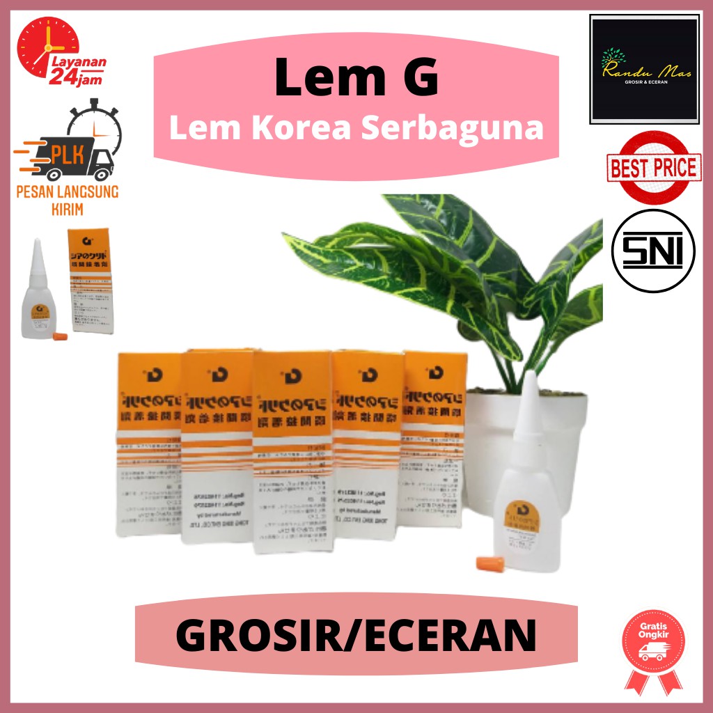 Lem G Korea Satuan Kualitas Super Alteco Fulloc Multifungsi Super Glue Besi Power Glue Eceran