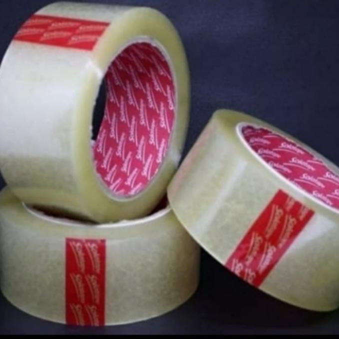 

Lakban Bening Solatape 1 karton isi 72 roll