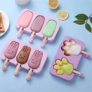 CETAKAN ICE CREAM / JELLY AGAR AGAR SILIKON KARAKTER LUCU