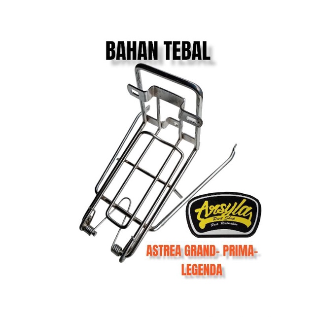 rak jepit depan honda astrea prima grand legenda impressa bahan tebal detail ori