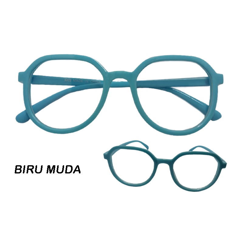 Kacamata Anak Kecil Kacamata Transpran Bening Kacamata Anak Laki Laki Kacamata Anak Perempuan Lensa Bening Gaya Keren Cowok Perempuan KIds Glasses Unisex Eye Protection COD Bayar Ditempat-1