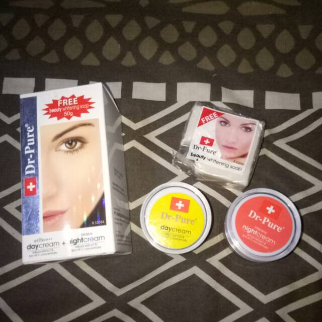 Krim dr pure Set (sabun krim malam+siang)