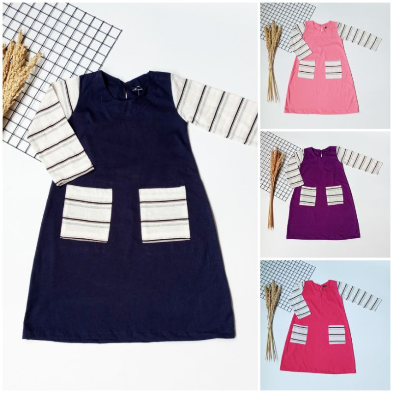 Gamis anak gamis sporty gamis kaos anak kaos carded usia 1-12 tahun