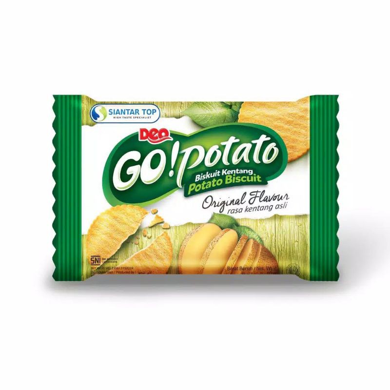 

Biskuit Kentang Go Potato / Gopotato 10 gr ECER