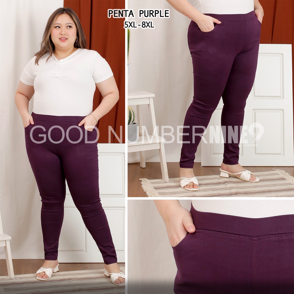 Celana Panjang Bahan Katun Impor Stretch enak pake Ada Bigsize Jumbo Penta Polos Comfy Mom Pants