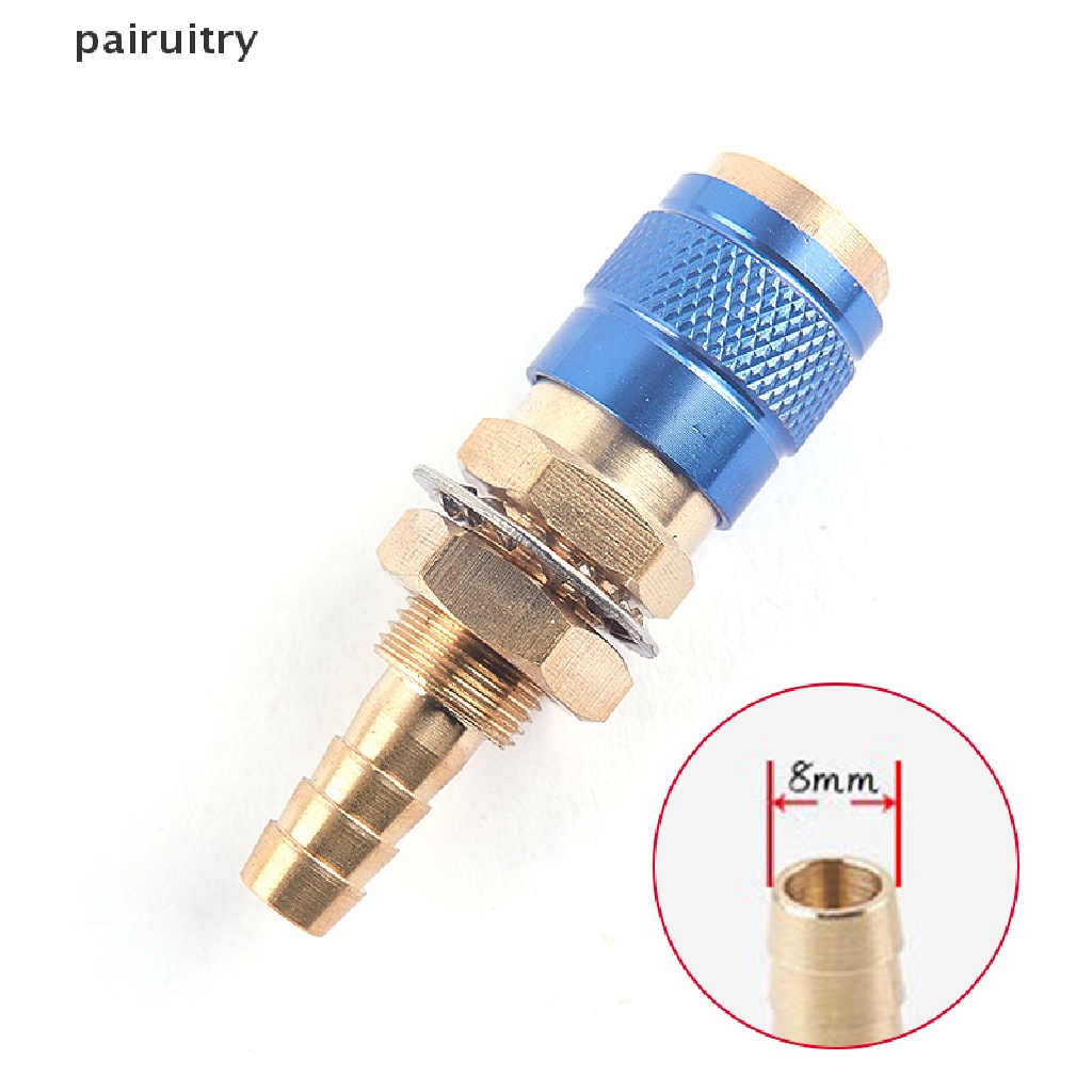 【PRT】 Water Cooled Gas Adapter Quick Connector For TIG/MIG Welding Torch Plug M6/M8 .