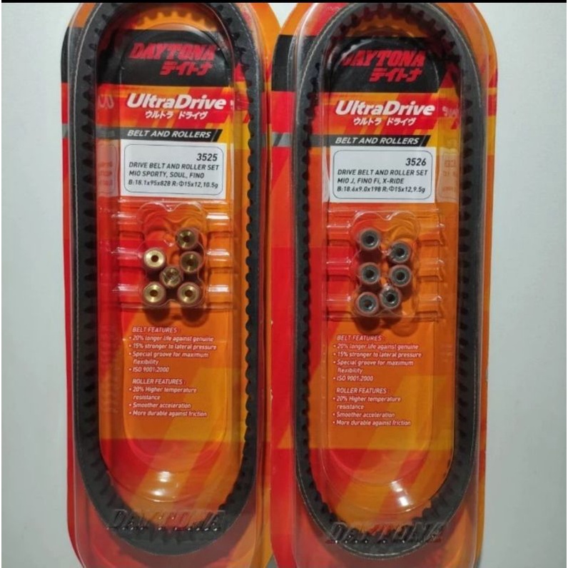 Daytona - Van belt/V Belt assy + Roller Mio/Mio J/GT/Fino/X-Ride