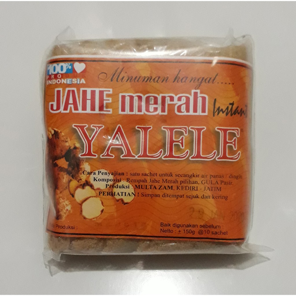 

Jahe Merah Instant Yalele - Oleh Oleh Kediri