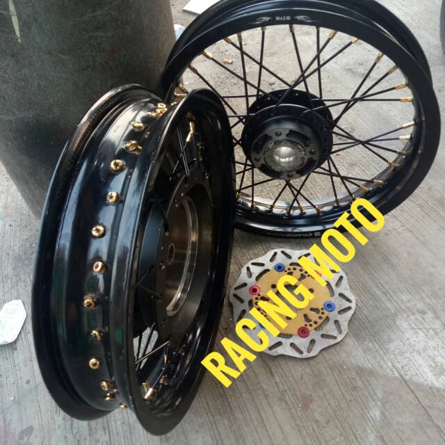 PAKET VELG MIO 125-MIO KARBU-X RIDE-XEON-FINO-MIOJ VELG RING14X215-250 FREE CAKRAM STEL VELG KOMPLIT