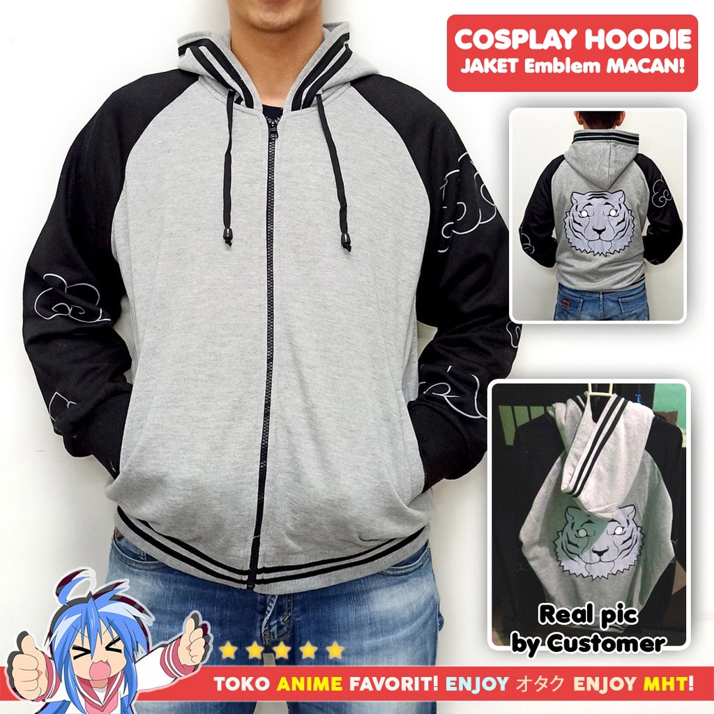 Jaket Hoodie Anime Macan Tiger High School Il Pyo - GOH Bordir - myhobbytown