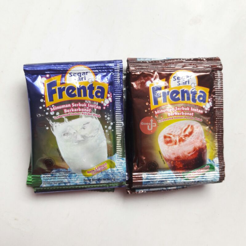 

[Bisa COD] Segar Sari Frenta Minuman Serbuk Soda Instan Berkarbonat Renceng Isi 10 pcs*7g