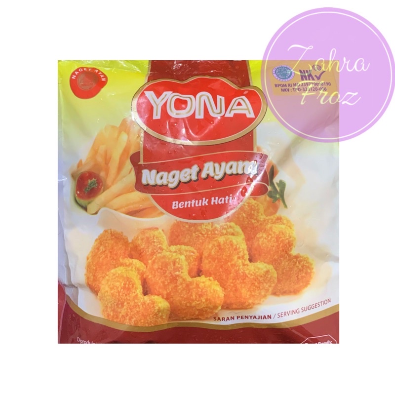 

YONA NAGET AYAM BENTUK HATI 500 GR