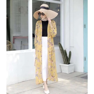 Zea Long Cardi cardigan outer ceruty oversize