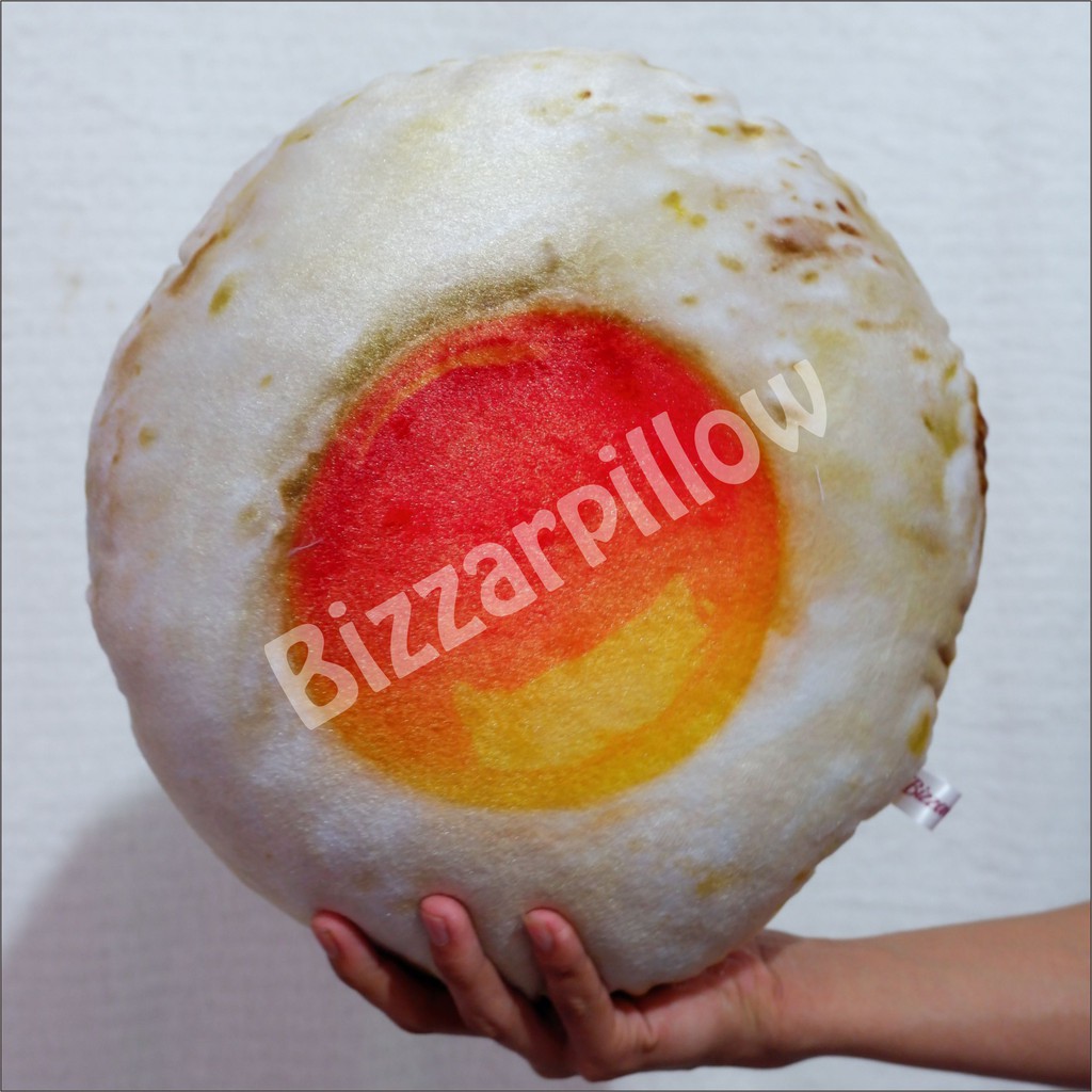 Bizzarpillow Bantal Telor Telur Ceplok Size S Bantal Unik BZ057