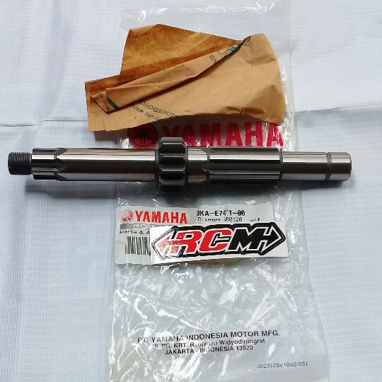 AXLE MAIN AS GIGI RASIO RATIO TRANSMISI LAWAN AS GER GEAR DEPAN RX KING RXKING RXK ORI ORIGINAL YGP ASLI YAMAHA 3KA-E7411-00