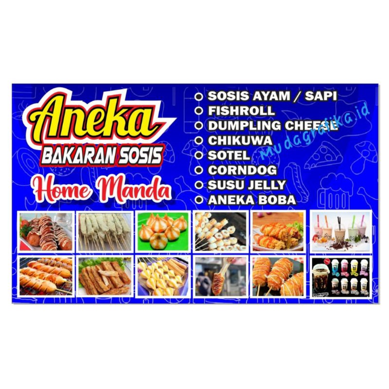 SPANDUK SOSIS BAKAR ANEKA BAKARAN SOSIS 1X50