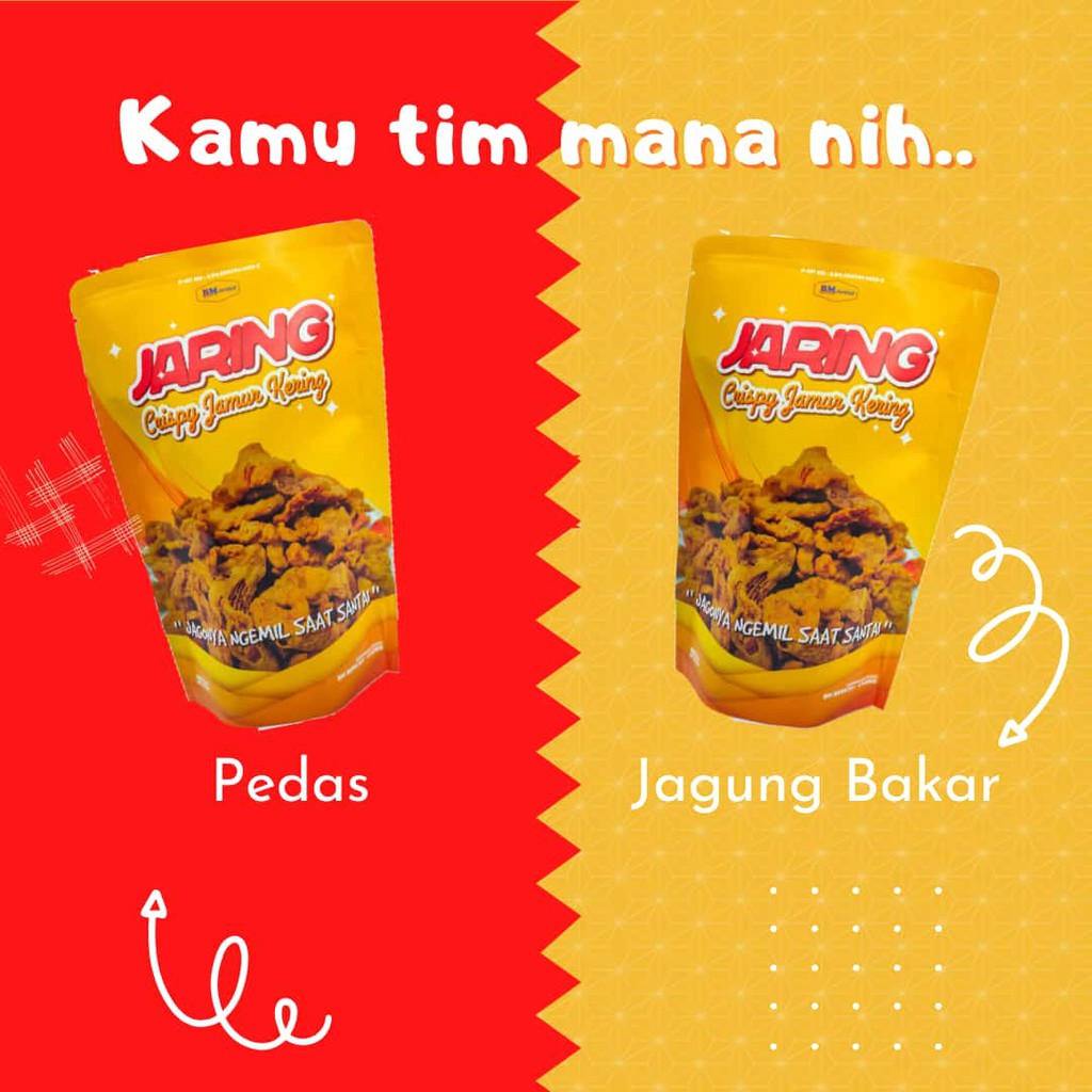 

JAJANAN CAMILAN MAKANAN RINGAN JAMUR KERING TIRAM PEDAS BALADO ORIGINAL