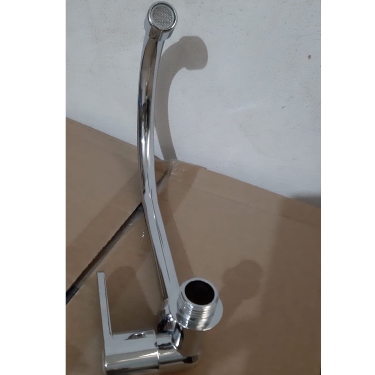 KRAN ANGSA TEMBOK NIKEL SKT / KRAN KERAN TEMBOK WASTAFEL BAK CUCI PIRING/ Kran Angsa Tembok Nikel Skt Engkol / Keran Cuci Piring Bagus TERMURAH