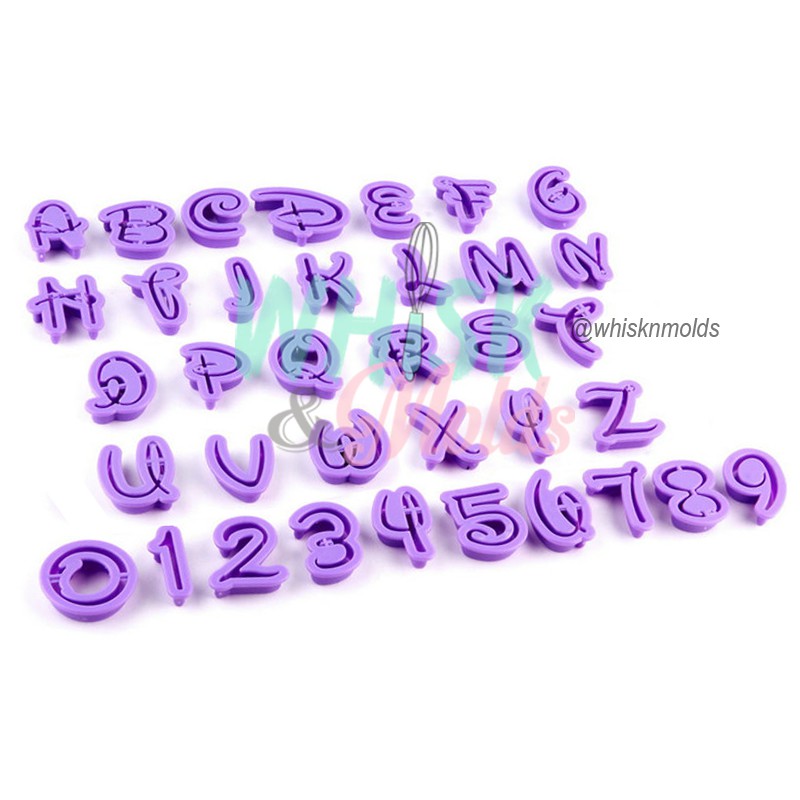 Cetakan Disney Alphabet Numbers Karakter Huruf Angka Alfabet Cantik Cutter Molds Shopee Indonesia