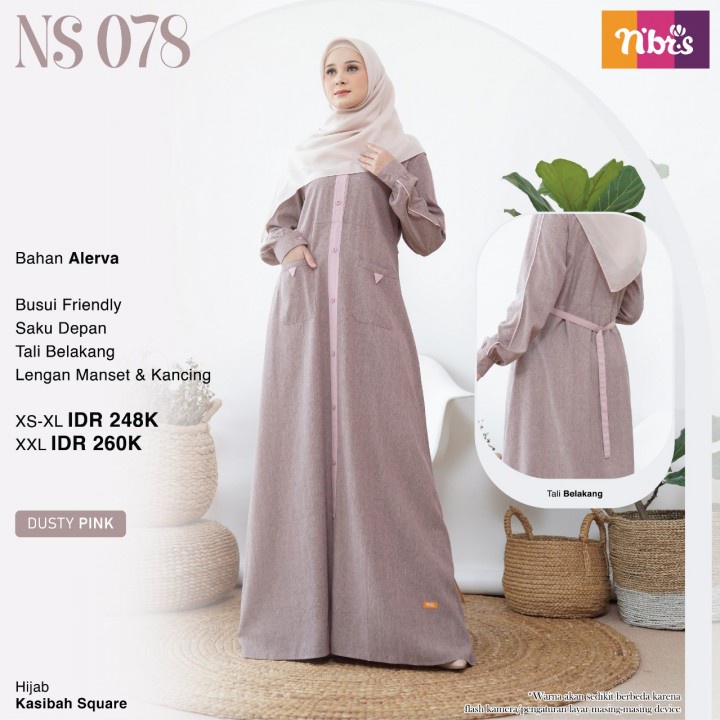 NS 78 NIBRAS © GAMIS ELEGAN GAMIS SYARI &amp; CASUAL