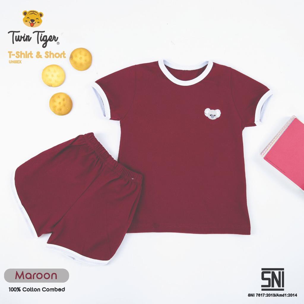 TWIN TIGER SETELAN KAOS ANAK TSHIRT RETRO SET BAJU ANAK / BAJU BAYI 0-5 Tahun SNI