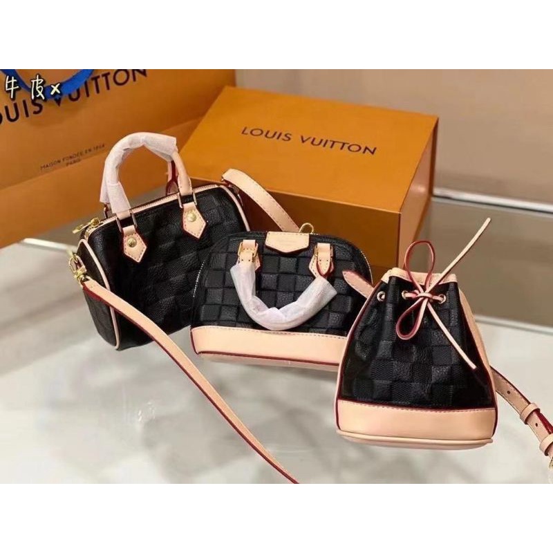 tas fashion import slingbag LV mini set 3in1 free box