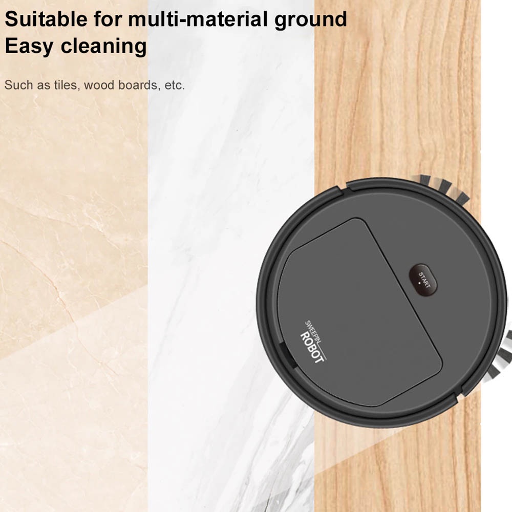Sweeping Robot SR303 Smart Vacuum Cleanner Mesin Pembersih Rechargeable Penyedot Debu Lantai