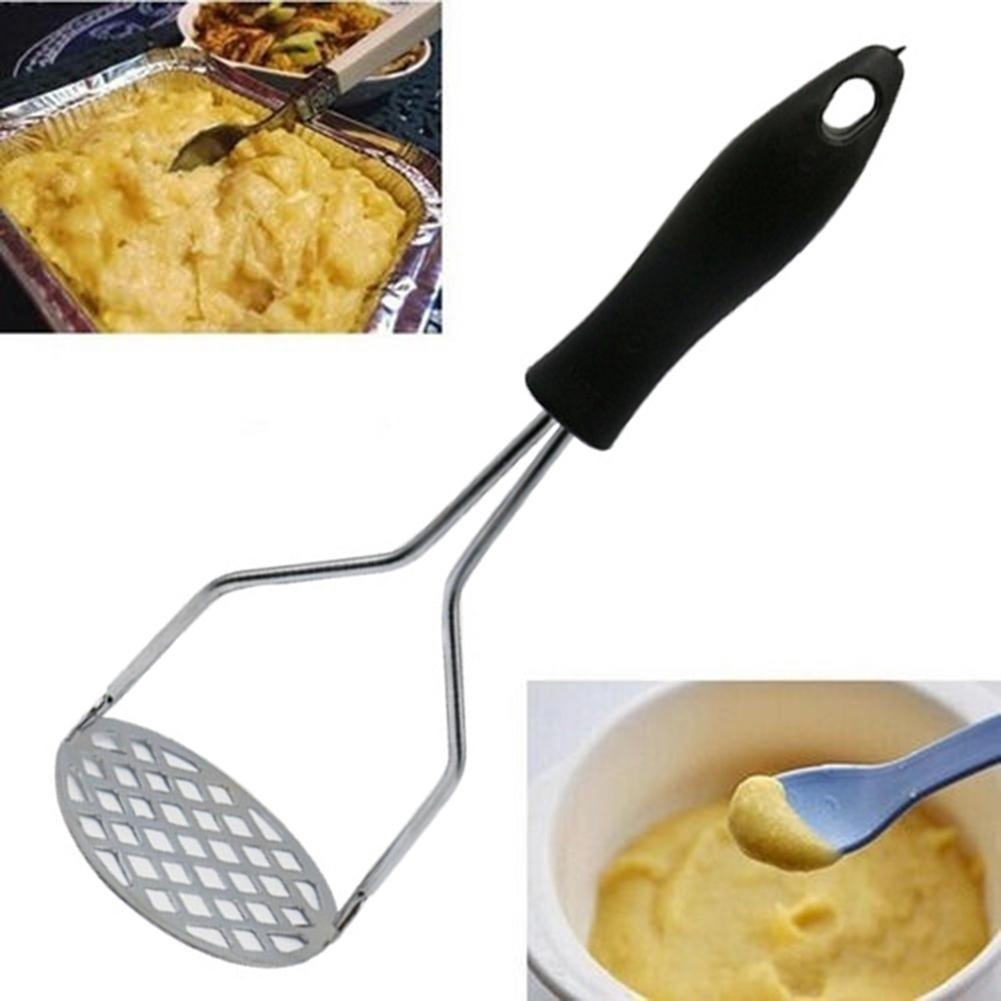 Potato Masher Stainless Steel/Hand Held Fruit Masher Ricer/Alat Pembuat Suplemen Makanan Bayi/Press Crusher/Pressure Ricer Aksesoris Dapur/Masher Ricer Puree Juice